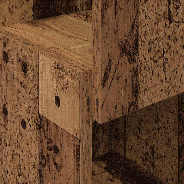 Hjørneskab Gammelt træ 25,5x25x80cm Konstrueret træ