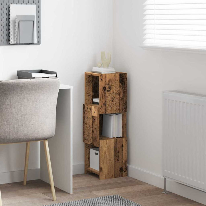 Hjørneskab Gammelt træ 25,5x25x80cm Konstrueret træ