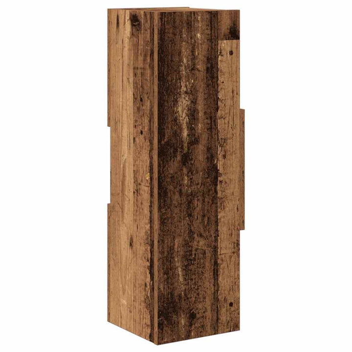 Hjørneskab Gammelt træ 25,5x25x80cm Konstrueret træ