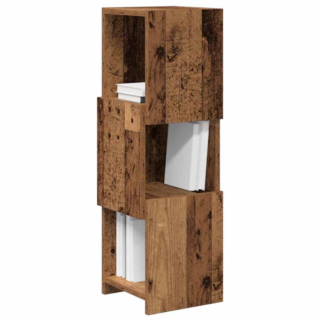Hjørneskab Gammelt træ 25,5x25x80cm Konstrueret træ