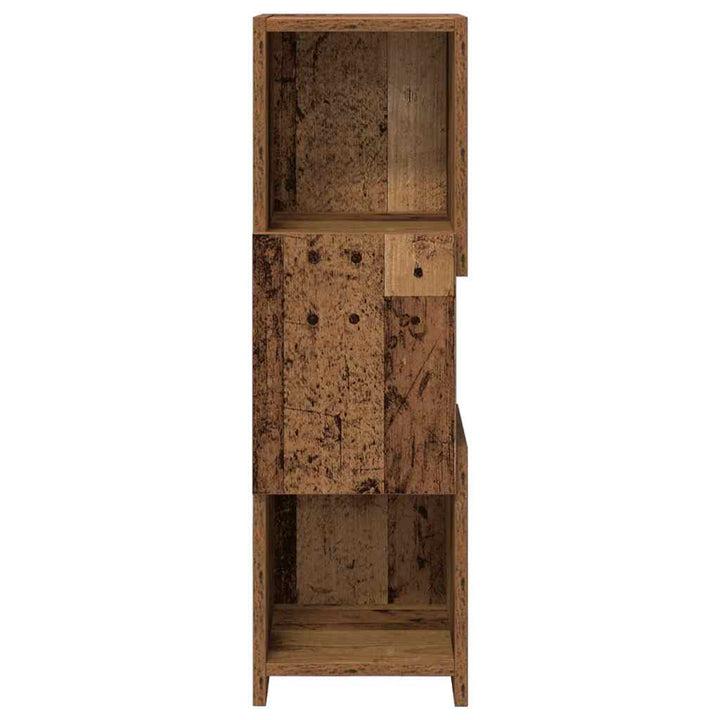 Hjørneskab Gammelt træ 25,5x25x80cm Konstrueret træ