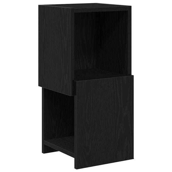 Hjørneskab 25,5x25x55cm Konstrueret træ Sort eg