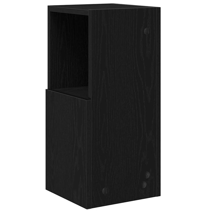 Hjørneskab 25,5x25x55cm Konstrueret træ Sort eg