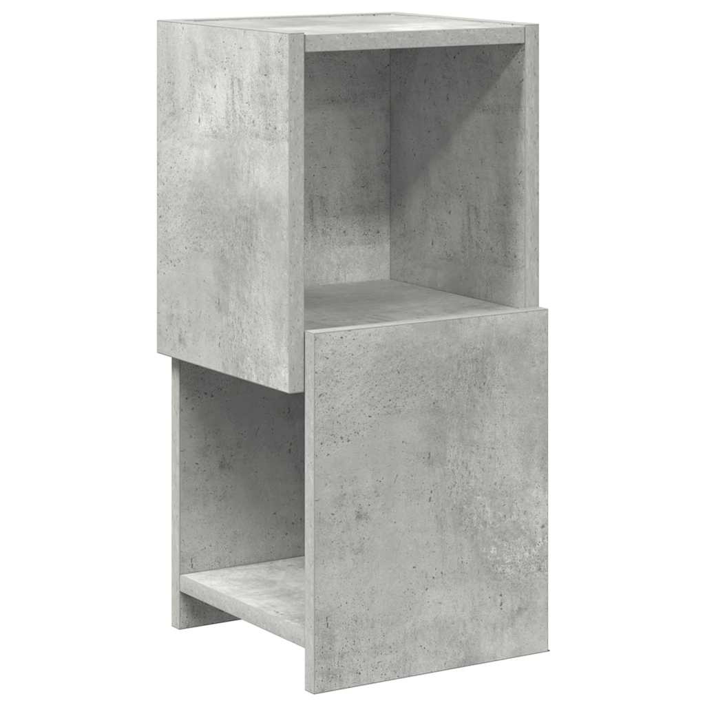 Hjørneskab Beton Grå 25,5x25x55cm Konstrueret træ