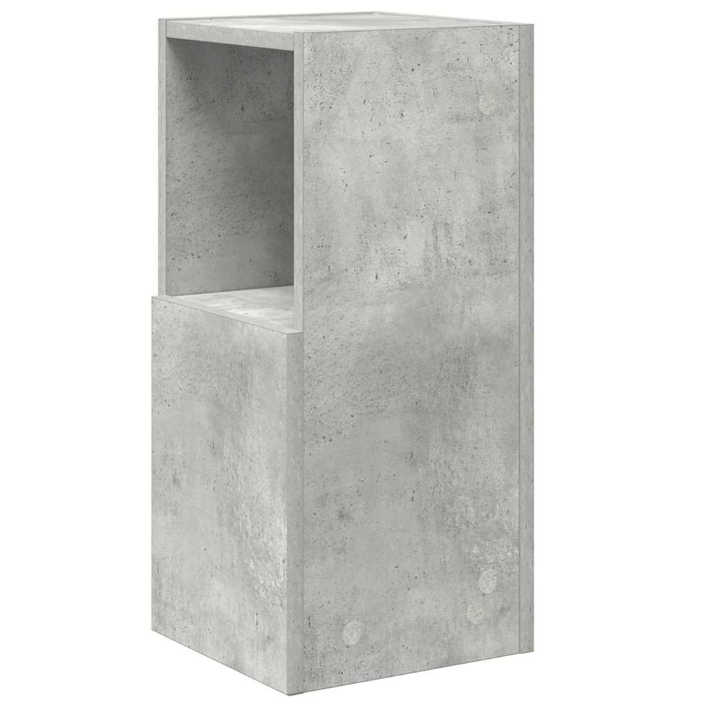 Hjørneskab Beton Grå 25,5x25x55cm Konstrueret træ