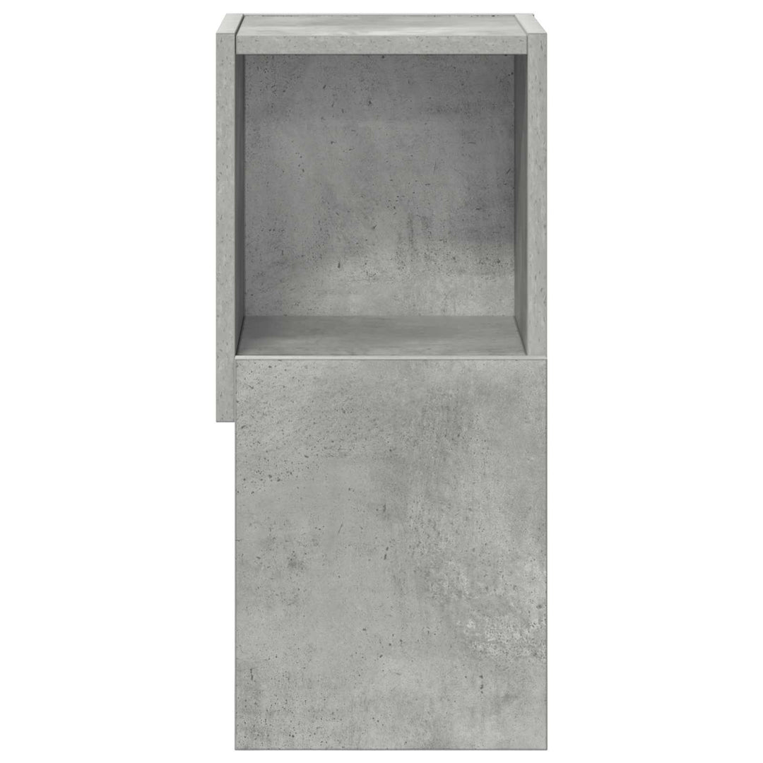 Hjørneskab 25,5x25x55cm Konstrueret træ Beton Grå