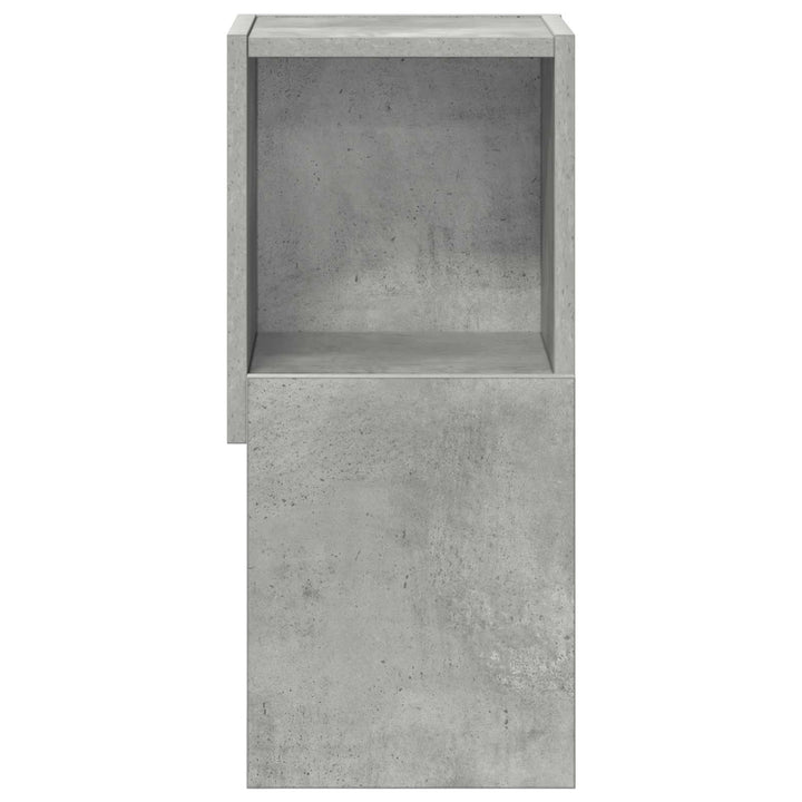 Hjørneskab 25,5x25x55cm Konstrueret træ Beton Grå