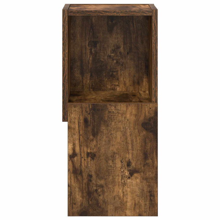 Hjørneskab 25,5x25x55cm Konstrueret træ Røget eg