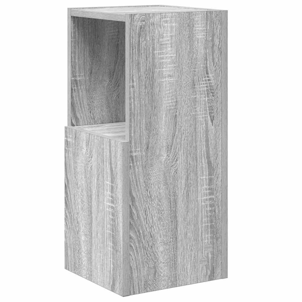 Hjørneskab 25,5x25x55cm Konstrueret træ Grå Sonoma