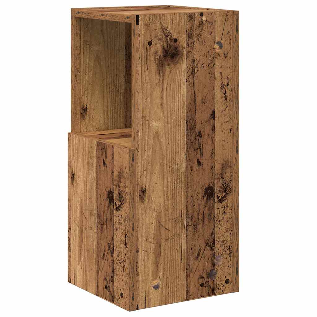 Hjørneskab Gammelt træ 25,5x25x55cm Konstrueret træ