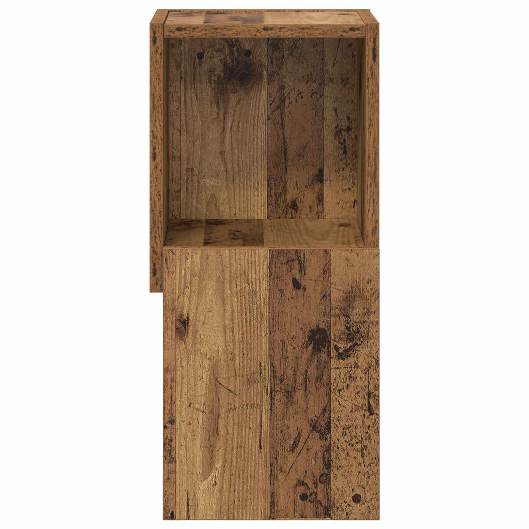 Hjørneskab Gammelt træ 25,5x25x55cm Konstrueret træ