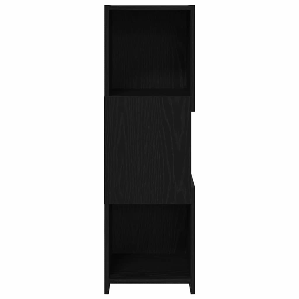 Hjørneskab Sort eg 30,5x30x95cm Konstrueret træ
