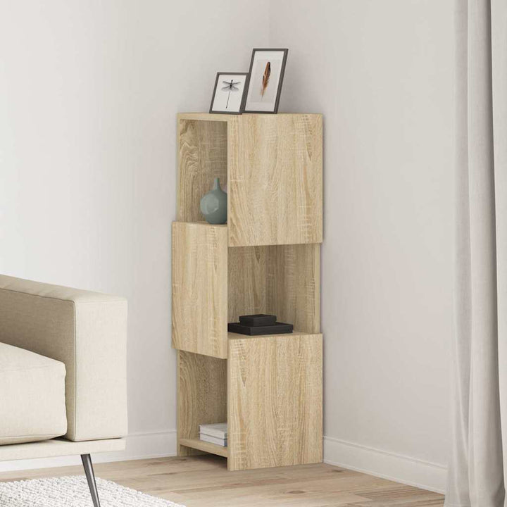 Hjørneskab 30,5x30x95cm Konstrueret træ Sonoma eg