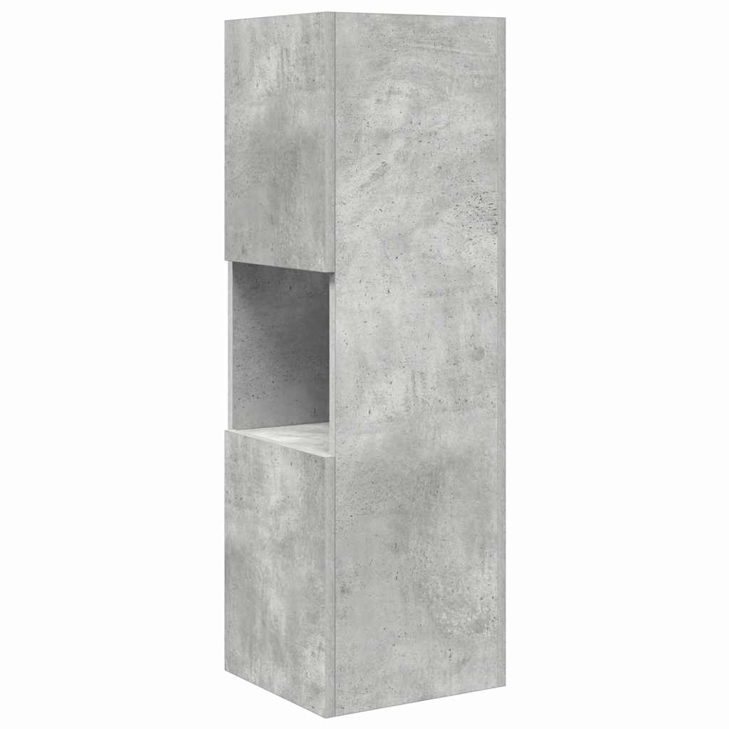 Hjørneskab 30,5x30x95cm Konstrueret træ Beton Grå