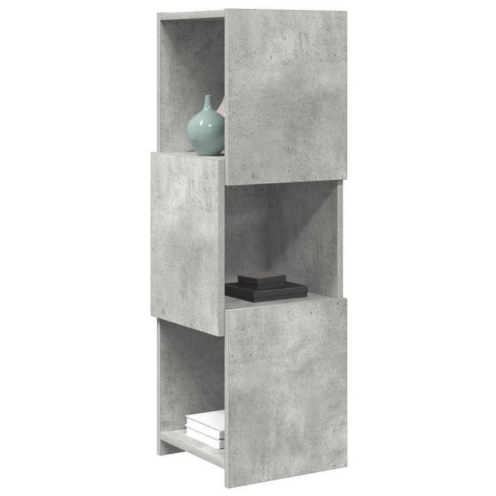 Hjørneskab 30,5x30x95cm Konstrueret træ Beton Grå
