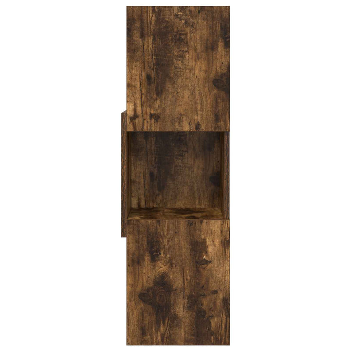 Hjørneskab Røget eg 30,5x30x95cm Konstrueret træ