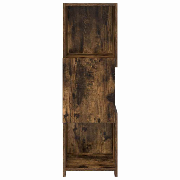 Hjørneskab 30,5x30x95cm Konstrueret træ Røget eg