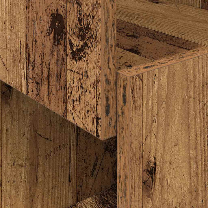 Hjørneskab Gammelt træ 30,5x30x95cm Konstrueret træ