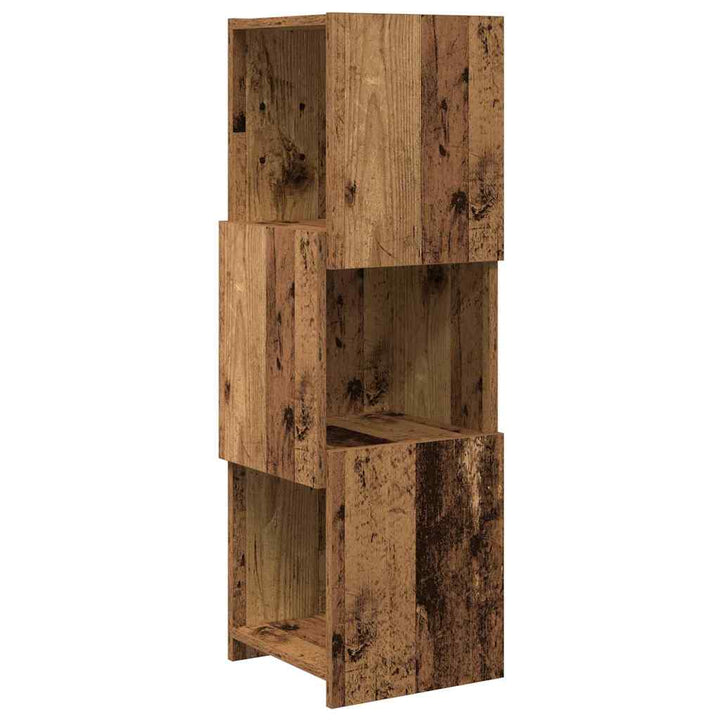 Hjørneskab Gammelt træ 30,5x30x95cm Konstrueret træ