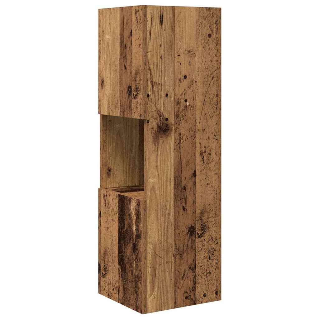 Hjørneskab Gammelt træ 30,5x30x95cm Konstrueret træ
