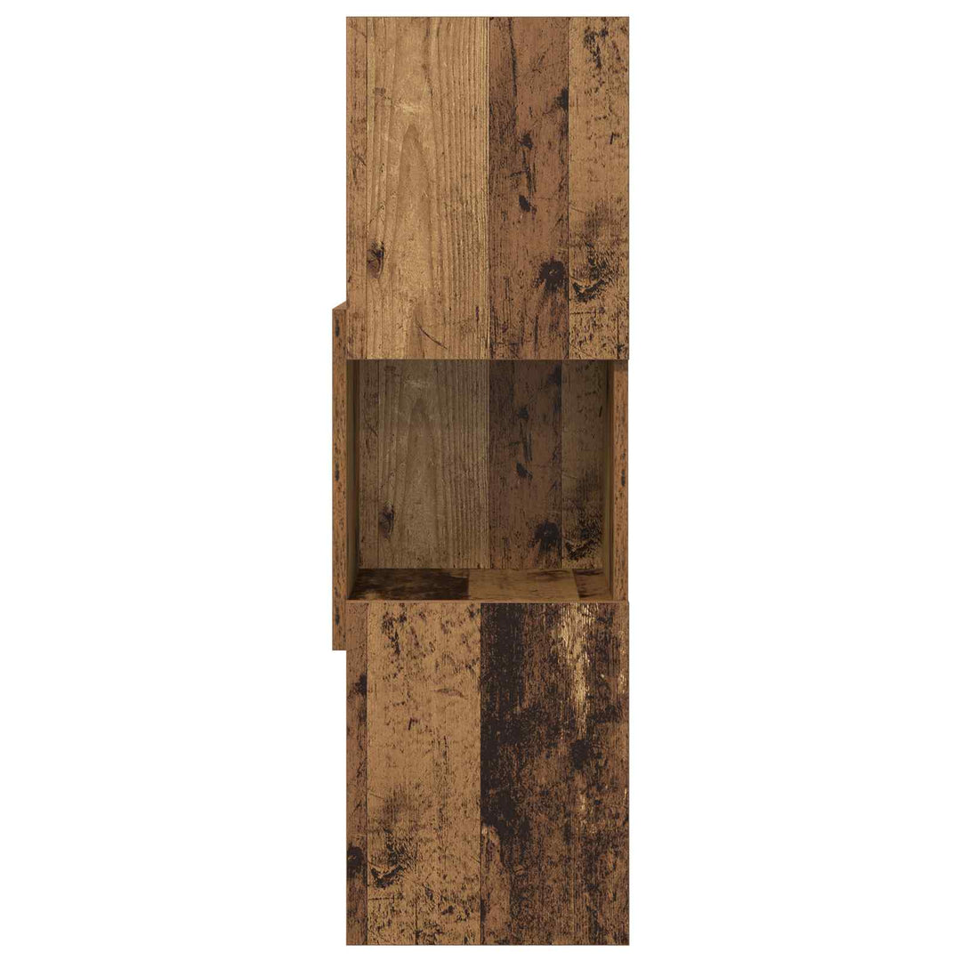 Hjørneskab Gammelt træ 30,5x30x95cm Konstrueret træ