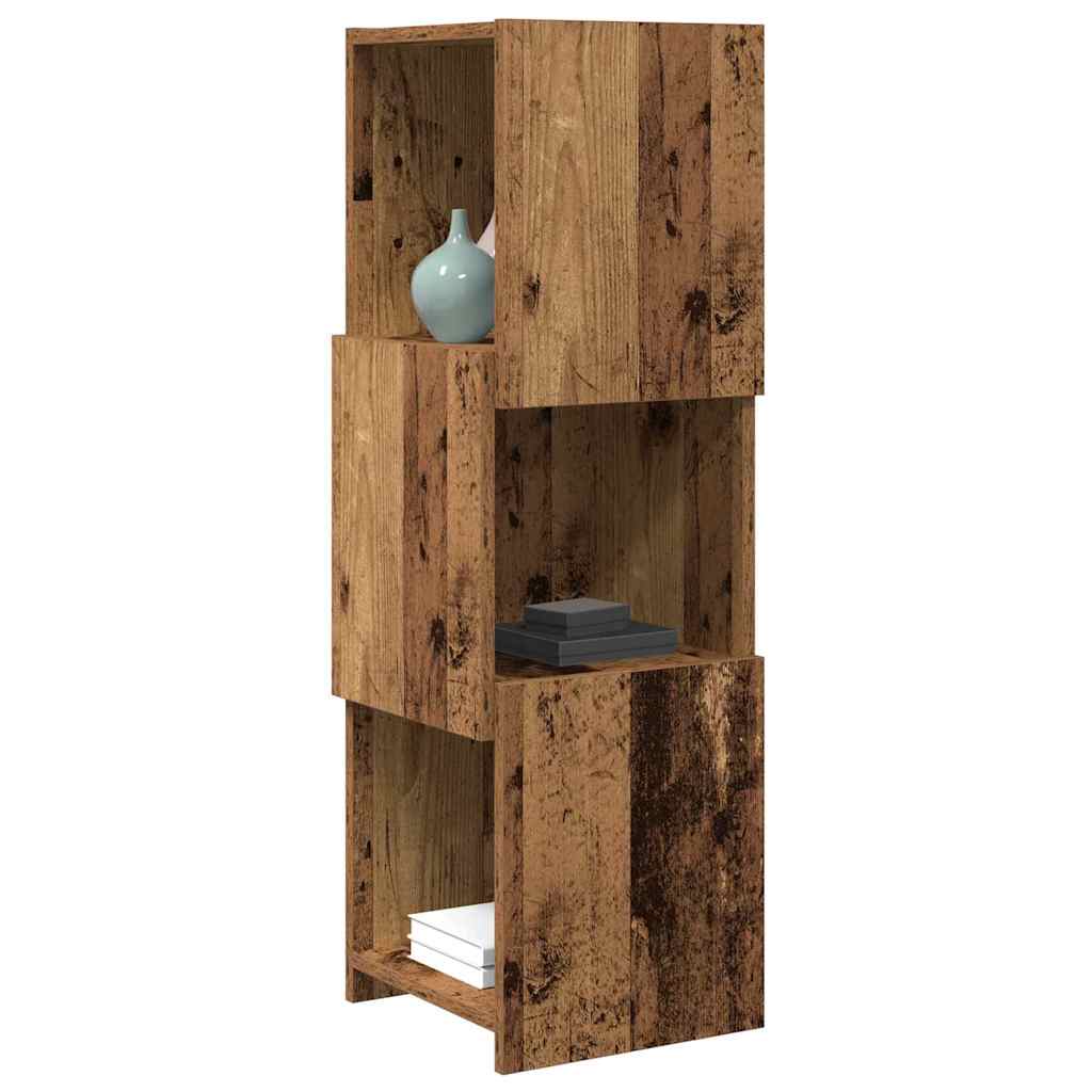 Hjørneskab Gammelt træ 30,5x30x95cm Konstrueret træ