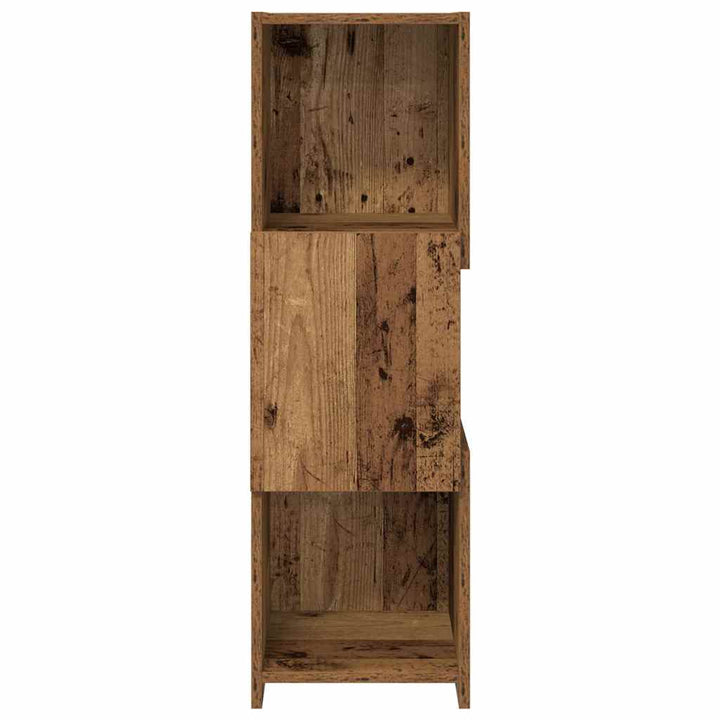 Hjørneskab Gammelt træ 30,5x30x95cm Konstrueret træ