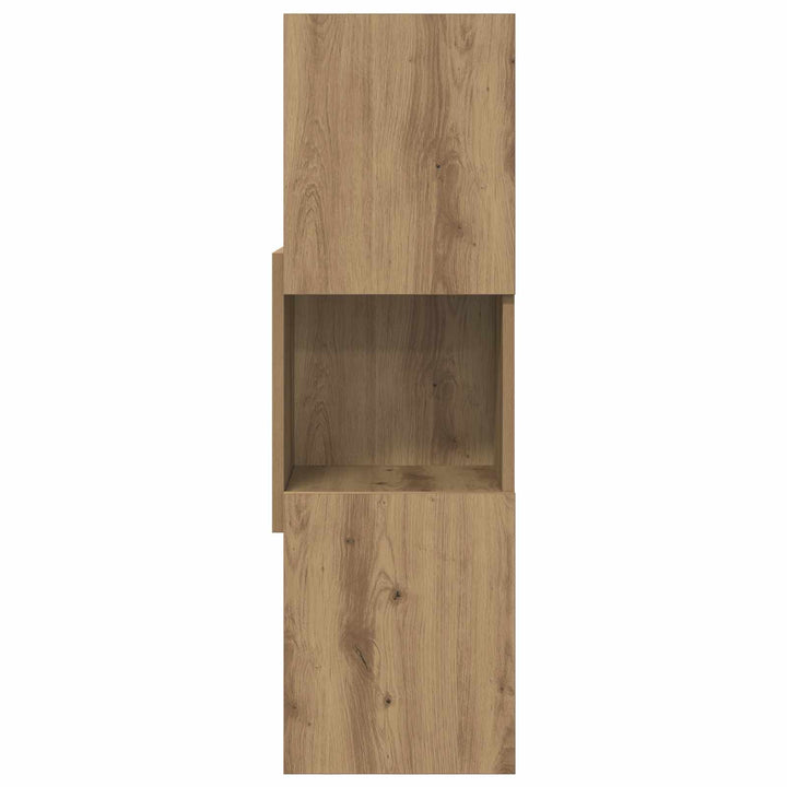 Hjørneskab 30,5x30x95cm Konstrueret træ Artisan Egetræ