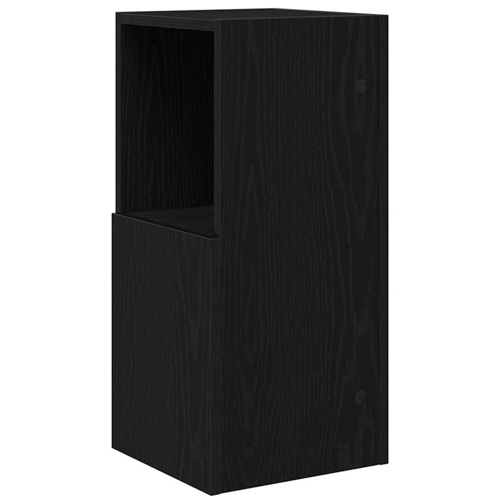 Hjørneskab 30,5x30x65cm Konstrueret træ Sort eg