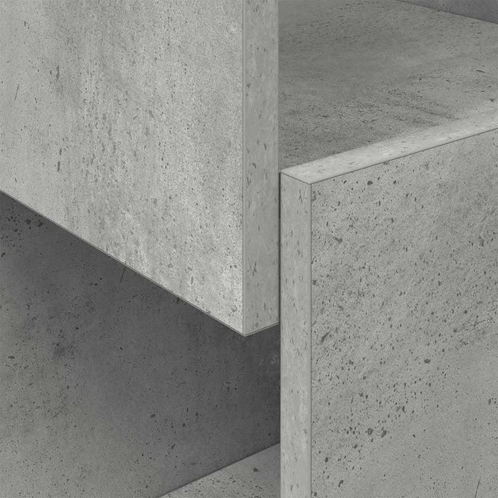 Hjørneskab 30,5x30x65cm Konstrueret træ Beton Grå