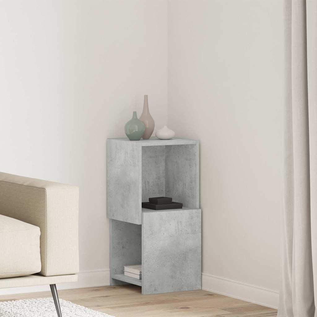Hjørneskab Beton Grå 30,5x30x65cm Konstrueret træ