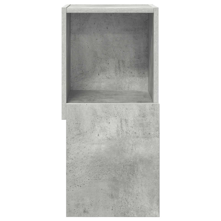 Hjørneskab Beton Grå 30,5x30x65cm Konstrueret træ