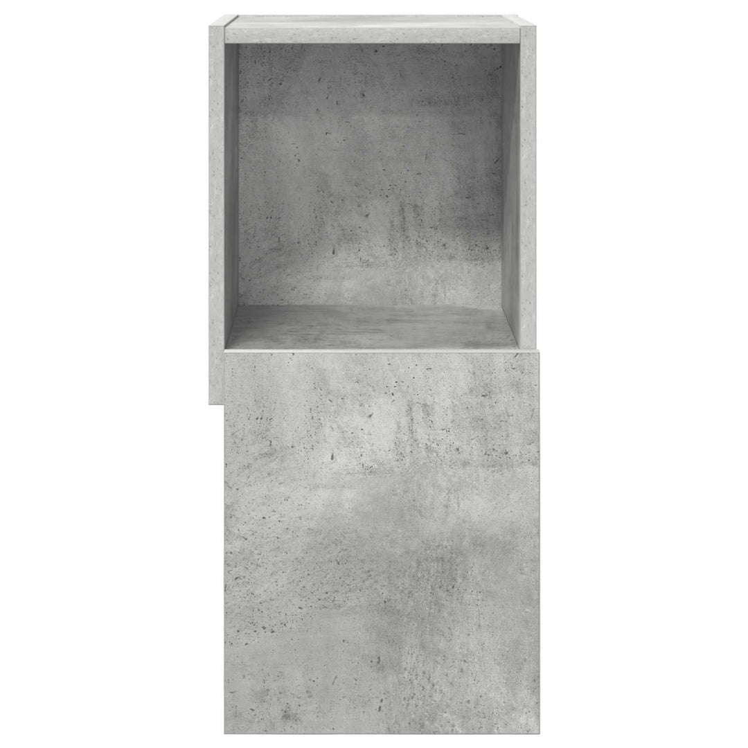 Hjørneskab Beton Grå 30,5x30x65cm Konstrueret træ