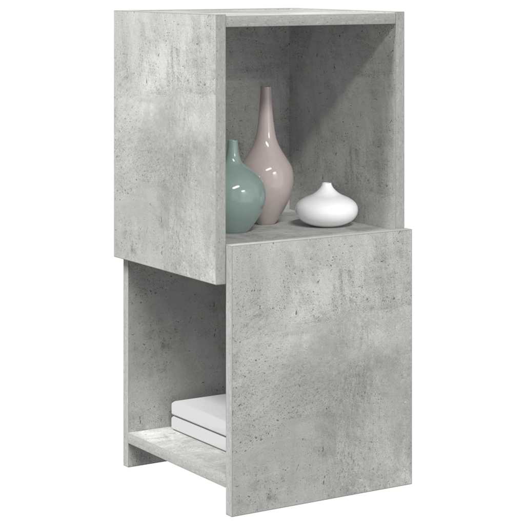 Hjørneskab Beton Grå 30,5x30x65cm Konstrueret træ