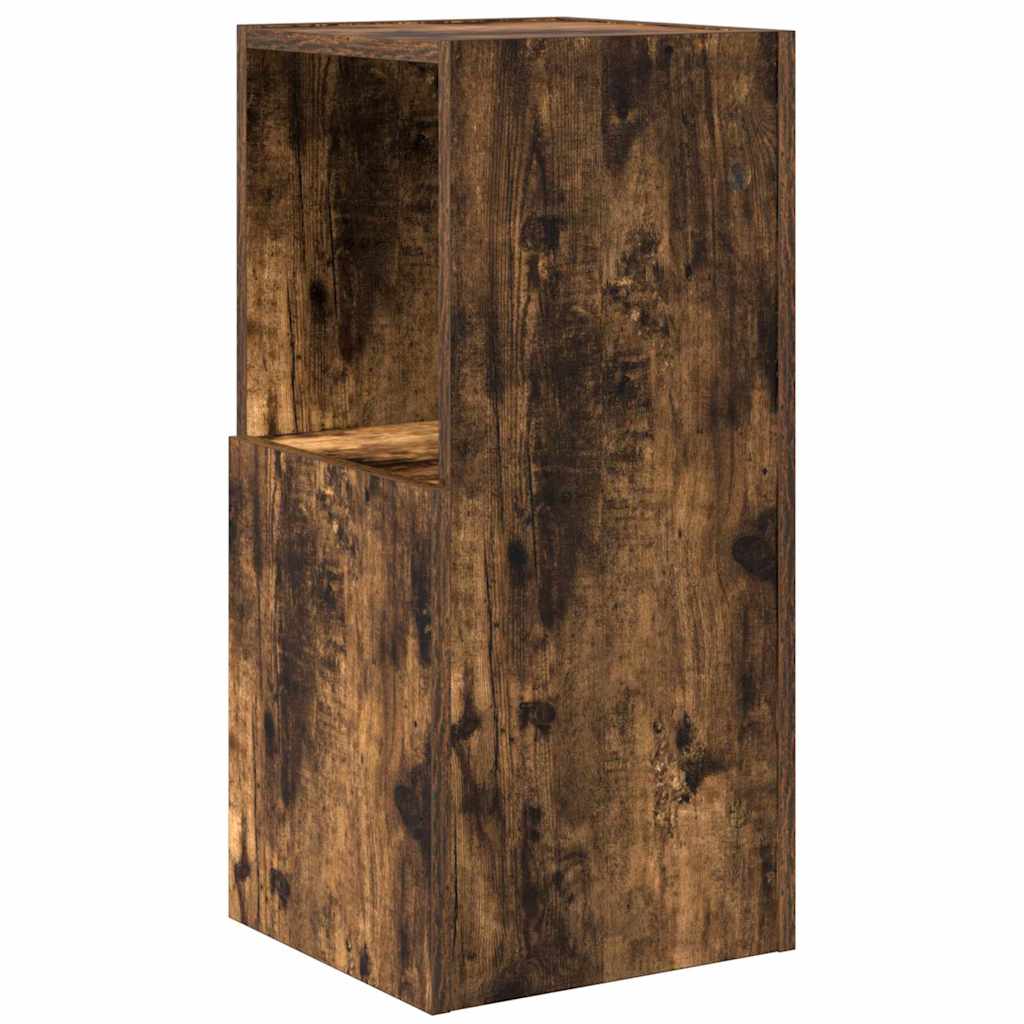 Hjørneskab 30,5x30x65cm Konstrueret træ Røget eg