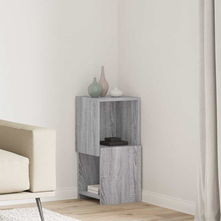 Hjørneskab 30,5x30x65cm Konstrueret træ Grå Sonoma