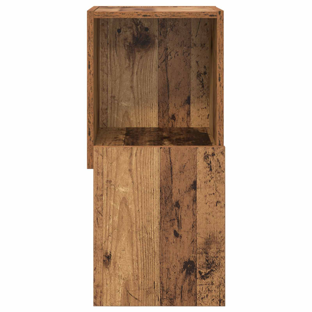 Hjørneskab Gammelt træ 30,5x30x65cm Konstrueret træ