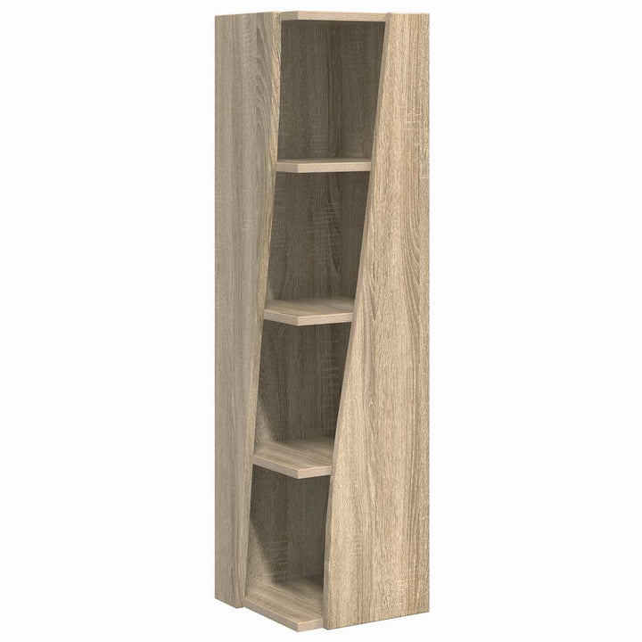 Hjørneskab 27,5x27x102cm Konstrueret træ Sonoma eg