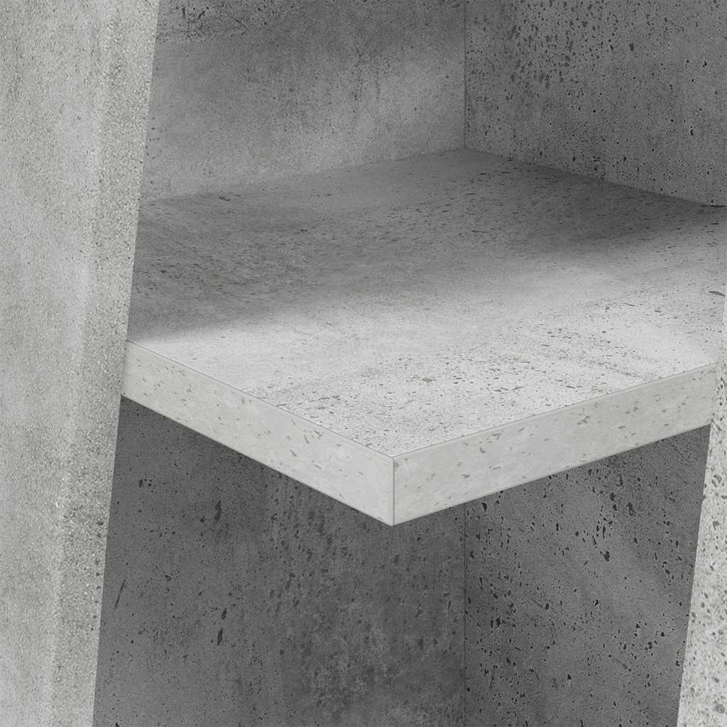 Hjørneskab Beton Grå 27,5x27x102cm Konstrueret træ