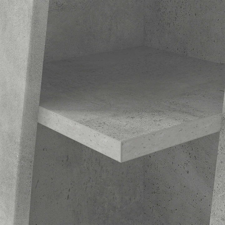 Hjørneskab 27,5x27x102cm Konstrueret træ Beton Grå