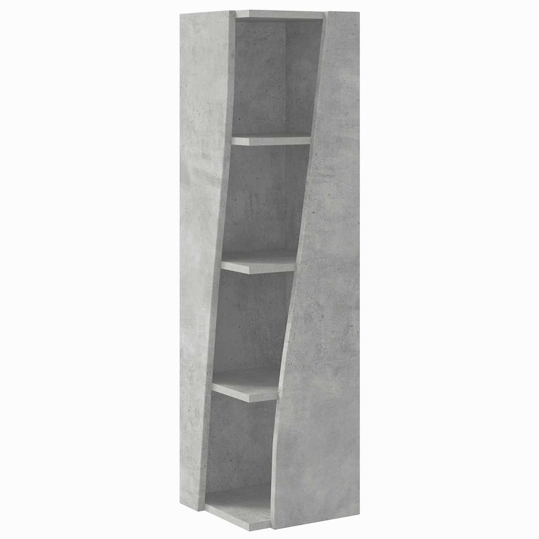 Hjørneskab 27,5x27x102cm Konstrueret træ Beton Grå
