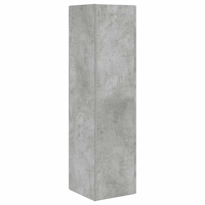 Hjørneskab Beton Grå 27,5x27x102cm Konstrueret træ