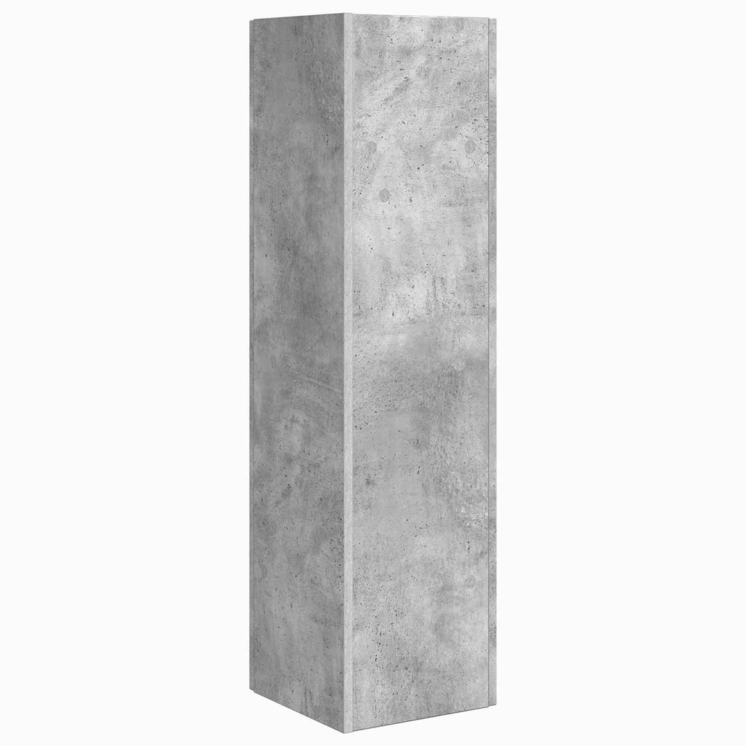 Hjørneskab 27,5x27x102cm Konstrueret træ Beton Grå