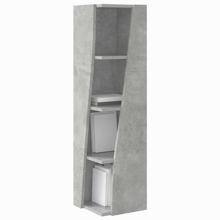 Hjørneskab 27,5x27x102cm Konstrueret træ Beton Grå