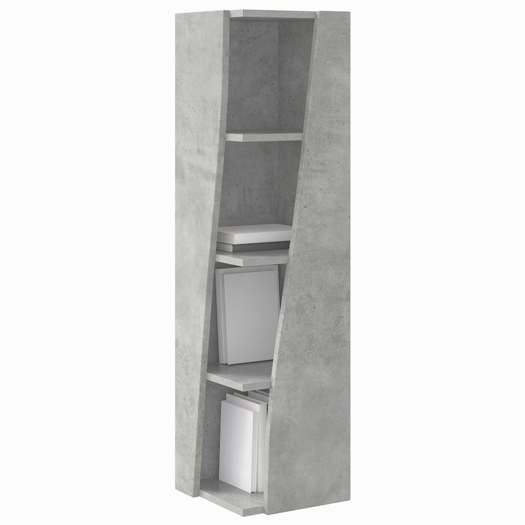 Hjørneskab 27,5x27x102cm Konstrueret træ Beton Grå