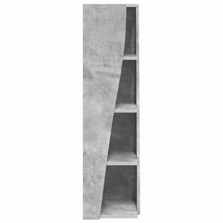 Hjørneskab 27,5x27x102cm Konstrueret træ Beton Grå