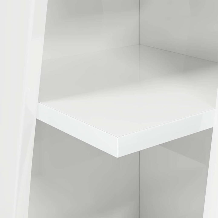 Hjørneskab Høj gloss hvid 27,5x27x102cm Konstrueret træ