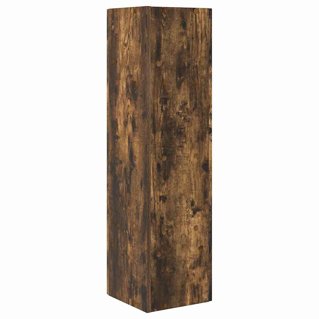 Hjørneskab Røget eg 27,5x27x102cm Konstrueret træ