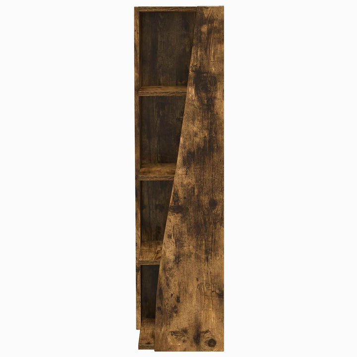 Hjørneskab 27,5x27x102cm Konstrueret træ Røget eg