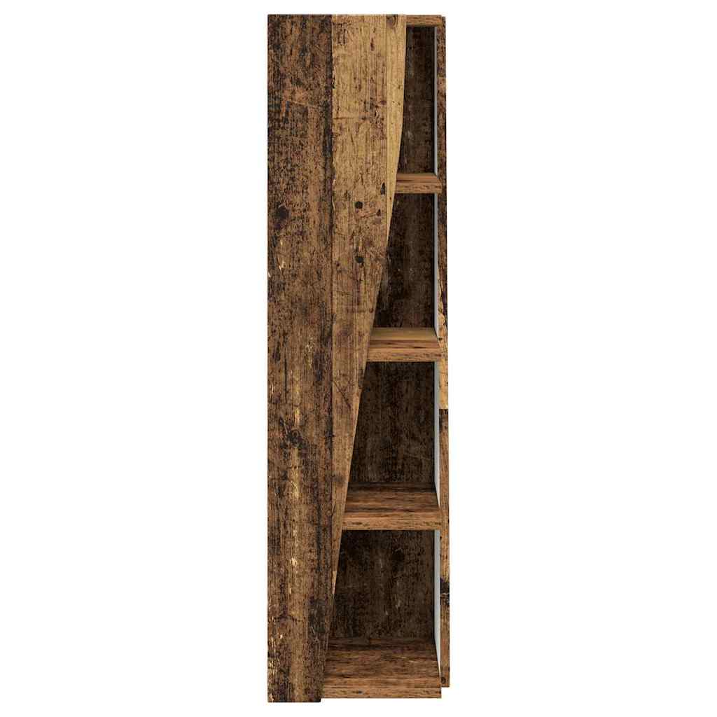 Hjørneskab Røget eg 27,5x27x102cm Konstrueret træ